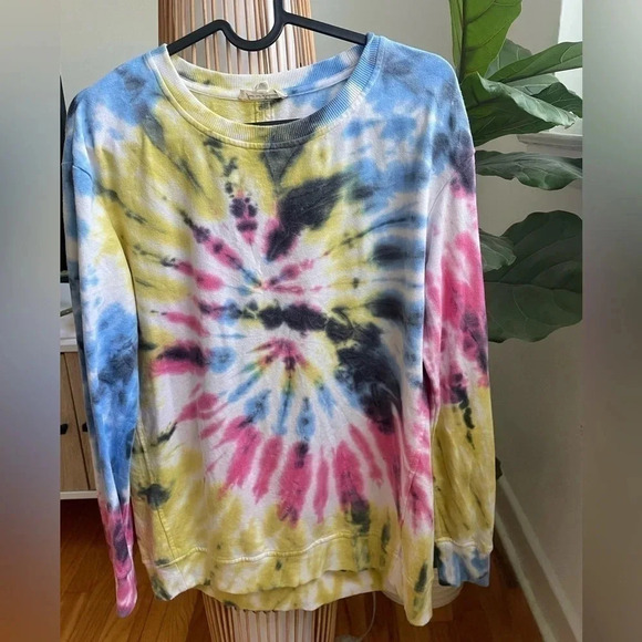 Jane and delancey tie dye long sleeve shirt / size small/ anthropology brand - Picture 1 of 6